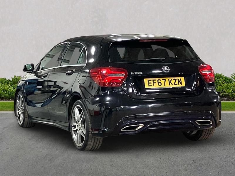 Used Mercedes A180 AMG Line Premium 122 HP (89 kW) 2017 Black Hatchback