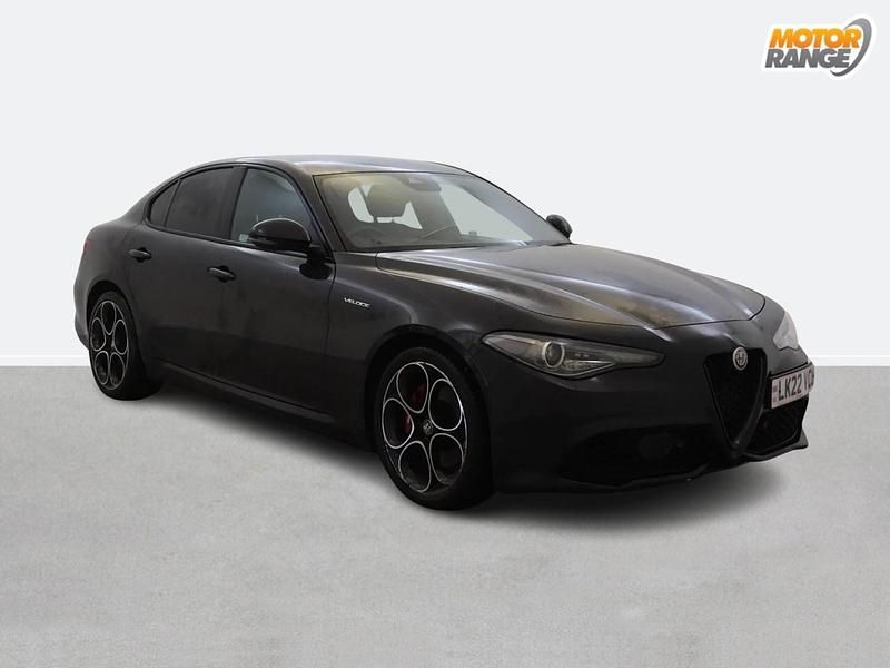 Black Used 2022 Alfa Romeo Giulia Veloce Sedan | £24,395 (Fair price) - Image 1/4