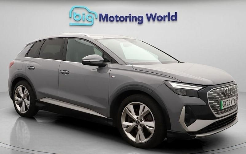 Grey Used 2022 Audi Q4 e-tron S-Line SUV | £20,300 (Good price) - Image 1/4