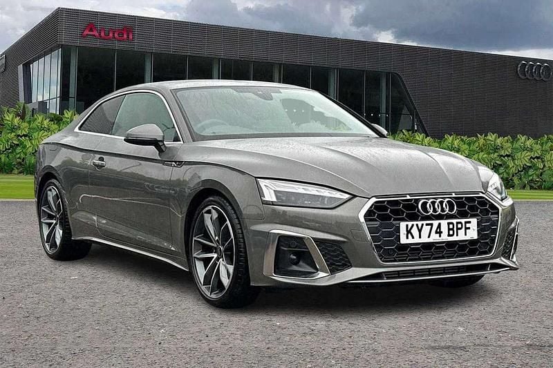 Grey Used 2024 Audi A5 S-Line Coupe | £29,000 (Good price) - Image 1/4
