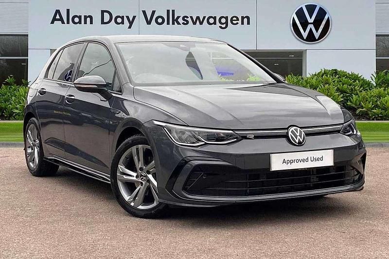 Grey Used 2022 VW Golf VIII R-line Hatchback | £23,495 (Fair price) - Image 1/4