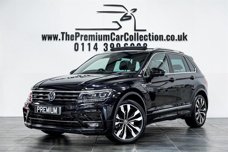 Black Used 2017 VW Tiguan R-line SUV | £19,980 (Fair price) - Image 1/3