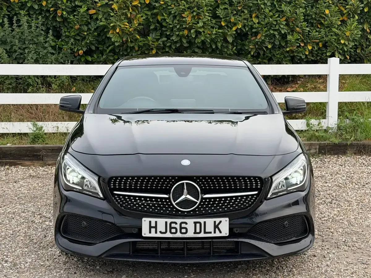 Used Mercedes CLA180 AMG line 122 HP (89 kW) 2016 Black Sedan