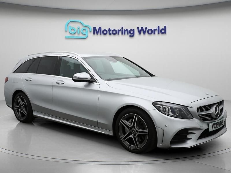 Silver Used 2019 Mercedes C220 AMG line Estate | £17,500 (Fair price) - Image 1/4