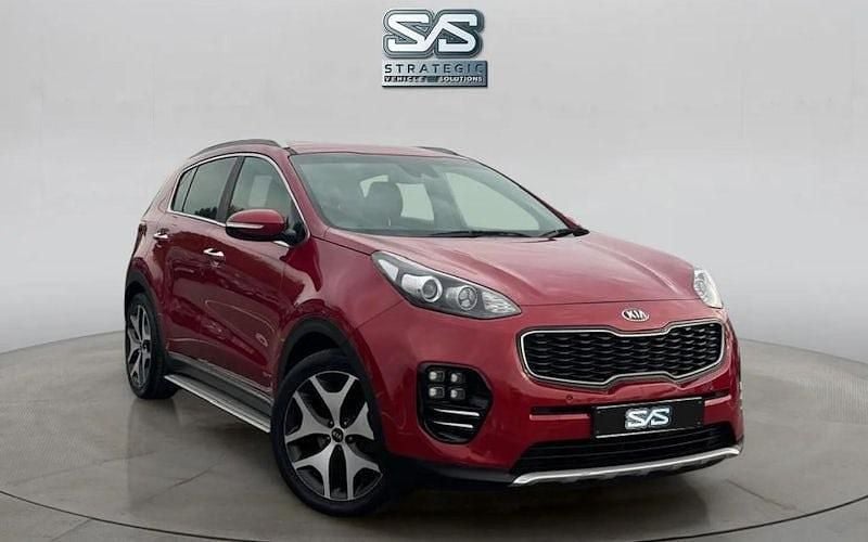 Red Used 2016 Kia Sportage GT-Line SUV | £10,490 (Fair price) - Image 1/3