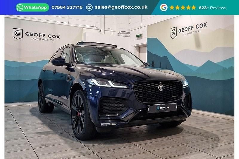 Blue Used 2021 Jaguar F-Pace R-Dynamic SUV | £32,745 (Expensive) - Image 1/3