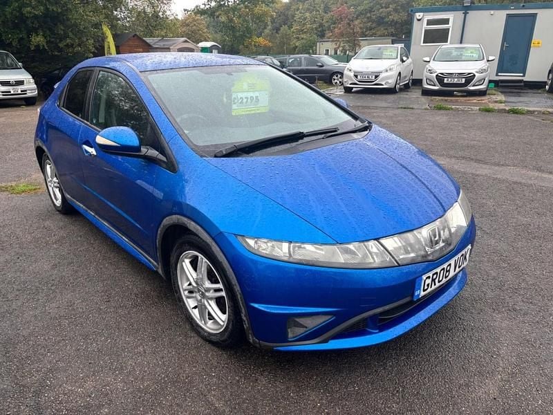Blue Used 2008 Honda Civic SE Plus Hatchback | £2,795 (A bit pricey) - Image 1/4
