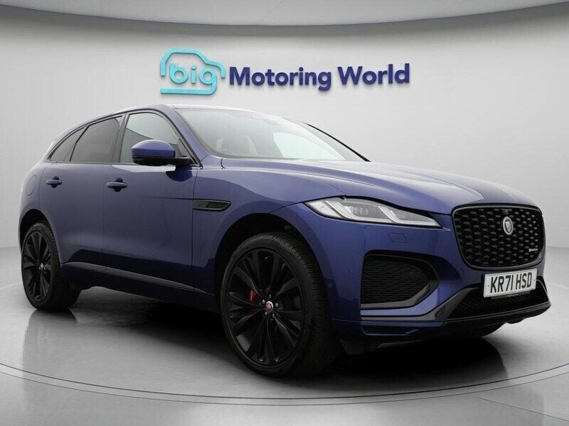 Blue Used 2021 Jaguar F-Pace R-Dynamic SUV | £32,700 (A bit pricey) - Image 1/4
