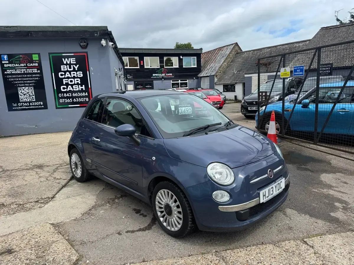 Used Fiat 500 Lounge 69 HP (50 kW) 2013 Blue Hatchback