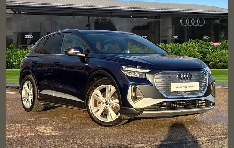 Blue Used 2024 Audi Q4 e-tron S-Line SUV | £32,650 (Fair price) - Image 1/4