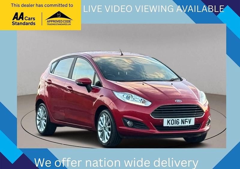 Red Used 2016 Ford Fiesta Titanium X Hatchback | £4,345 (Good price) - Image 1/3