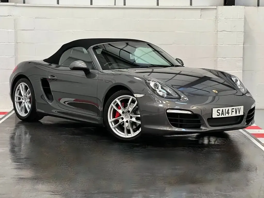 Begagnad Porsche Boxster 315 HK (231 kW) 2014 Grå Cab