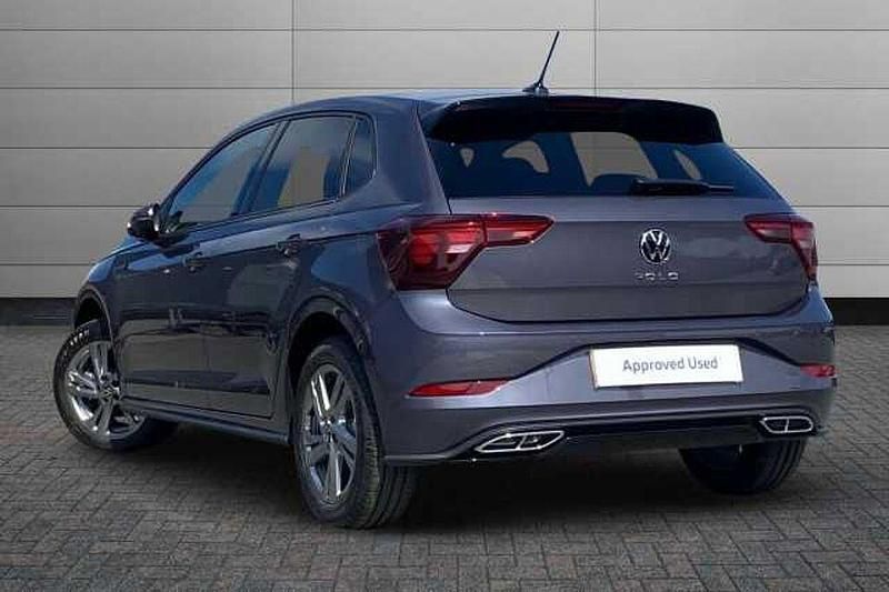 Used VW Polo R-line 115 HP (84 kW) 2025 Smokey grey with black roof Hatchback