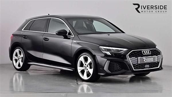 Black Used 2022 Audi A3 S-Line Hatchback | £21,845 (Fair price) - Image 1/4