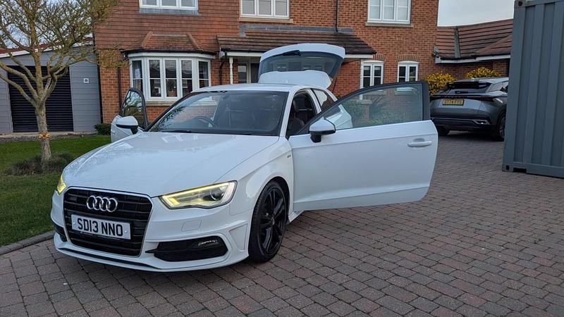 Used Audi A3 S-Line 2013 White Hatchback