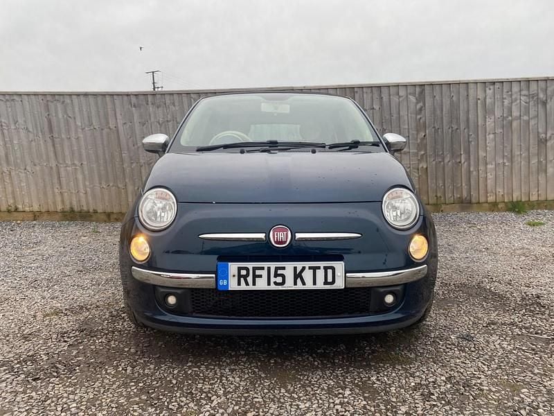 Used Fiat 500C Lounge 85 HP (62 kW) 2015 Blue Cabriolet