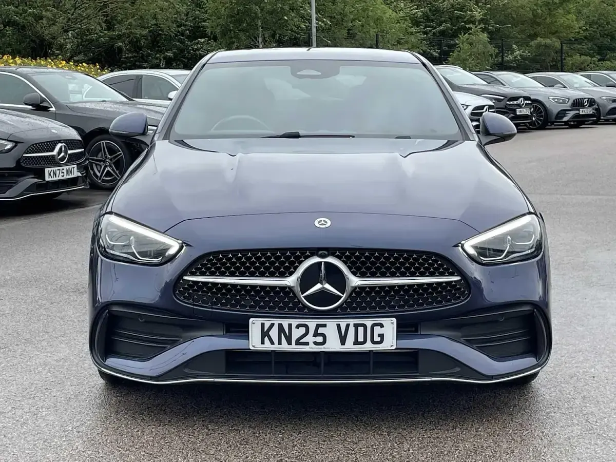 Used Mercedes C200 AMG line 204 HP (150 kW) 2025 Blue Sedan