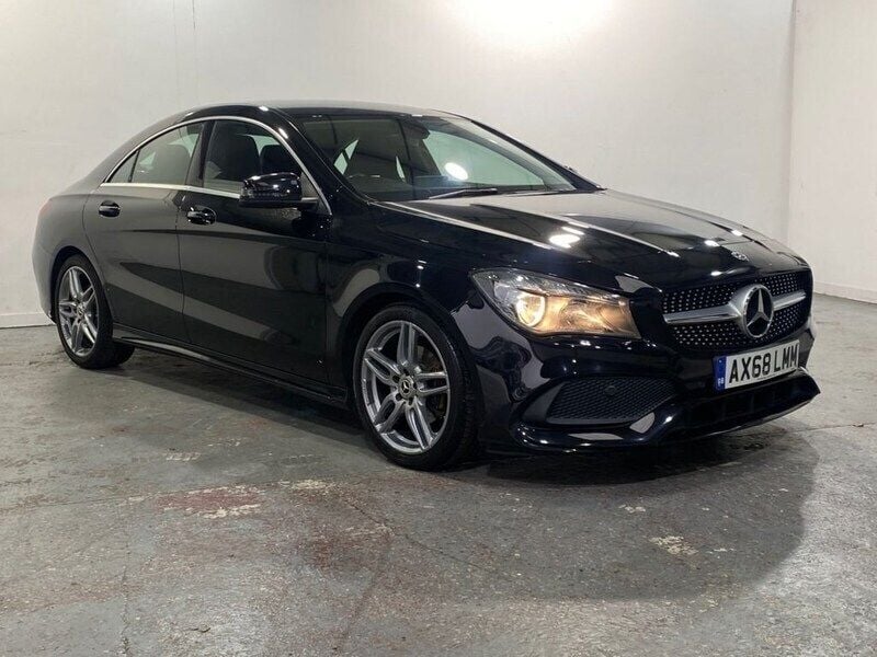 Black Used 2018 Mercedes CLA180 AMG line Sedan | £8,795 (Fair price) - Image 1/4