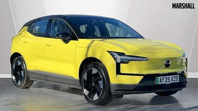 Metallic moss yellow Used 2024 Volvo EX30 Plus SUV | £24,399 (Fair price) - Image 1/3