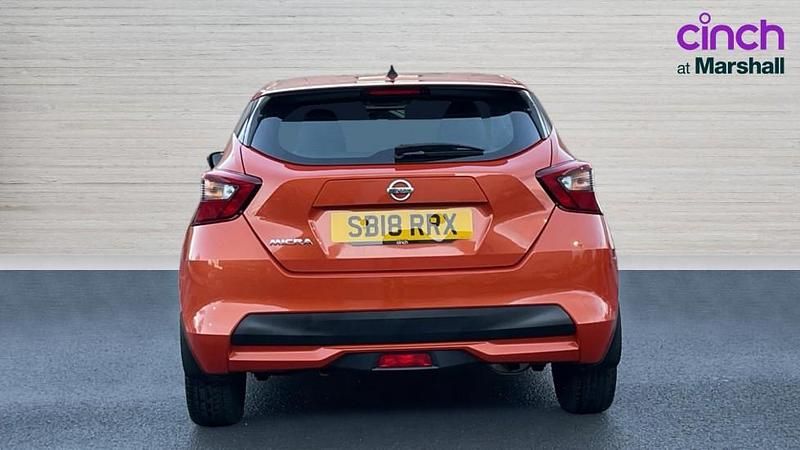 Used Nissan Micra Acenta 71 HP (52 kW) 2018 Orange Hatchback