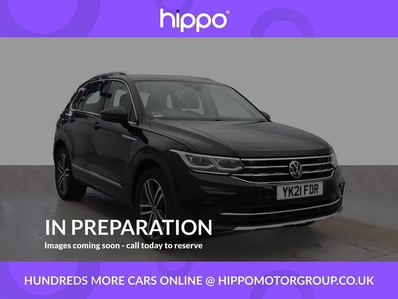 Black Used 2021 VW Tiguan Elegance SUV | £21,787 (Fair price) - Image 1/4