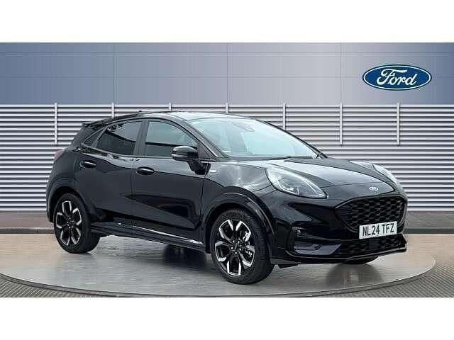 Black Used 2024 Ford Puma Gen-E ST-Line X SUV | £18,559 (Fair price) - Image 1/4