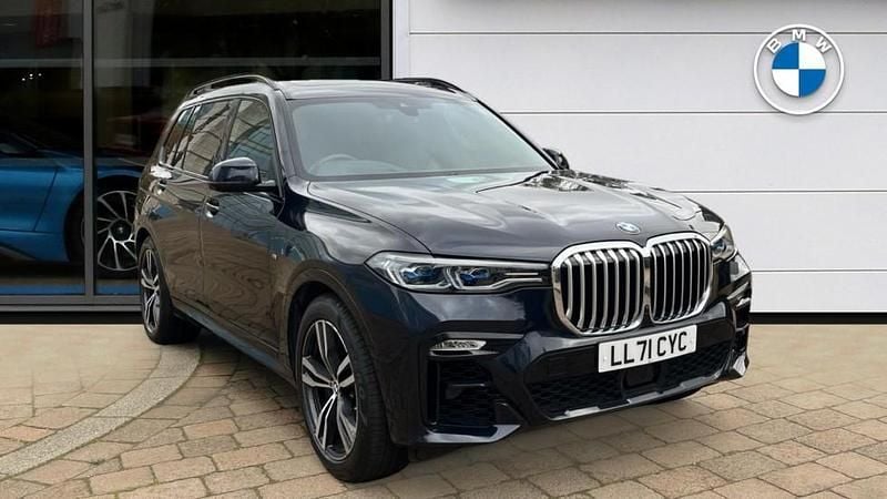 Black Used 2021 BMW X7 M Sport SUV | £46,300 (Good price) - Image 1/4