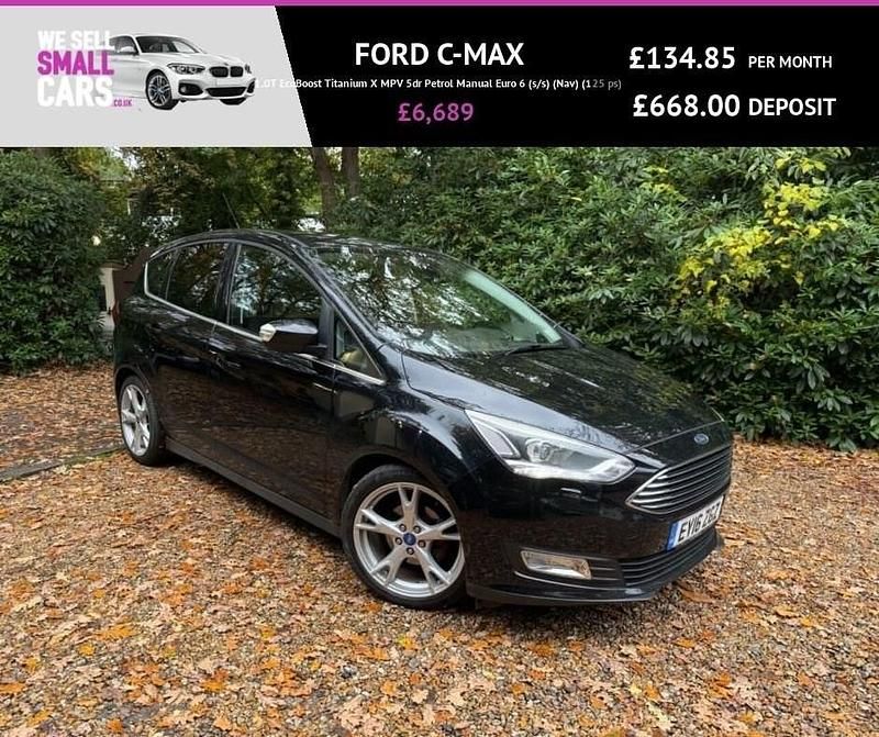 Used Ford C-MAX Titanium X 125 HP (91 kW) 2016 Black MPV