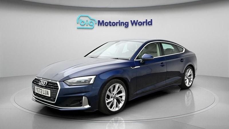 Used Audi A5 Sportback Sport 150 HP (110 kW) 2022 Blue Hatchback