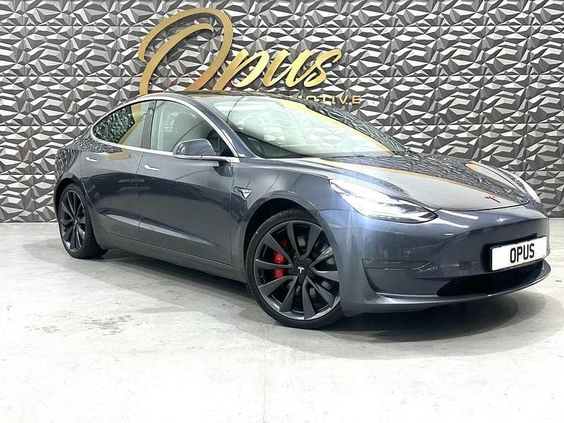 Grey Used 2020 Tesla Model 3 Performance Sedan | £18,195 (Fair price) - Image 1/4