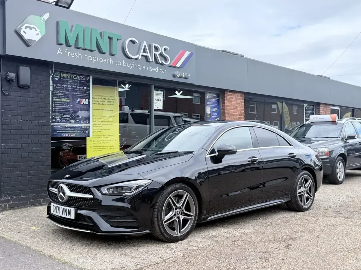 Used Mercedes CLA220 AMG line 190 HP (139 kW) 2022 Black Coupe