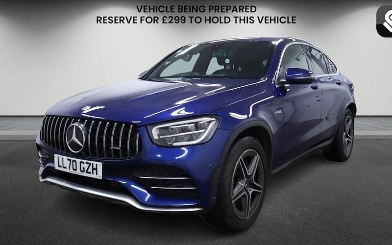 Used Mercedes GLC43 AMG AMG 390 HP (286 kW) 2020 Brilliant blue Coupe