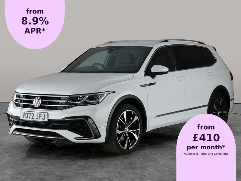 White Used 2022 VW Tiguan Allspace R-line SUV | £26,956 (Fair price) - Image 1/2