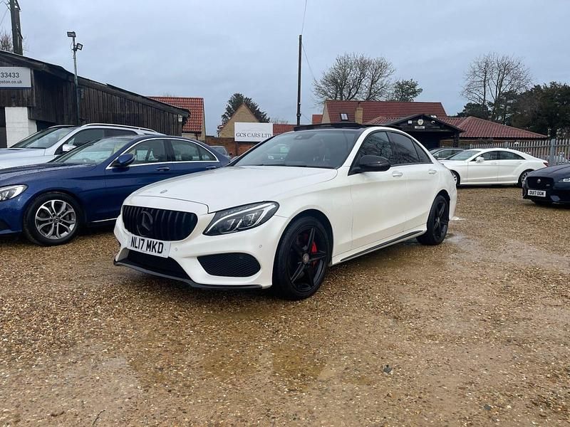 Used Mercedes C250 AMG Line Premium Plus 204 HP (150 kW) 2017 White Sedan