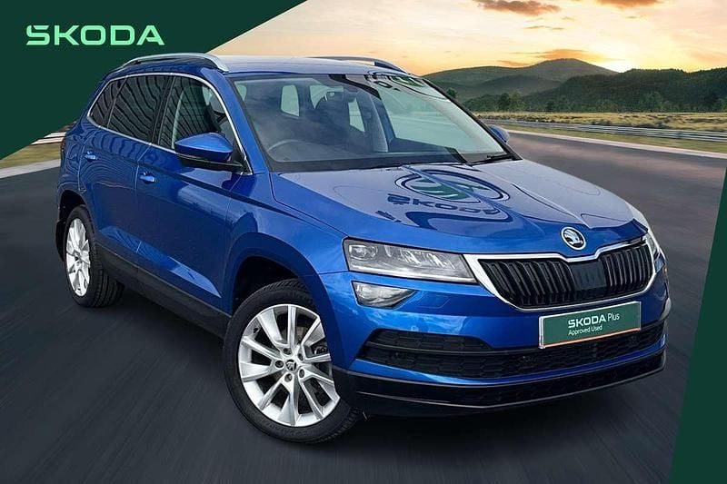 Blue Used 2020 Skoda Karoq SE L SUV | £15,250 (Fair price) - Image 1/4