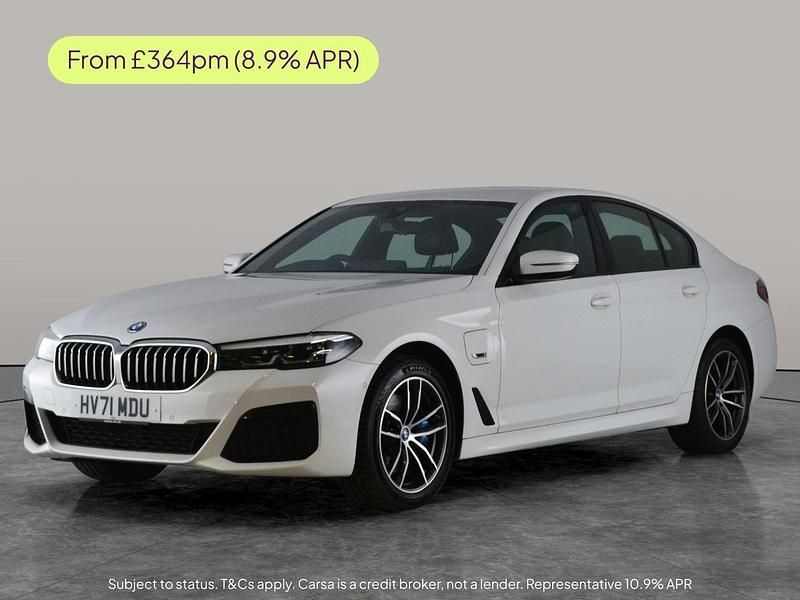 White Used 2021 BMW 530e M Sport Sedan | £22,511 (Fair price) - Image 1/2