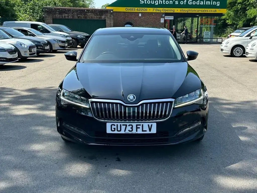 Used Skoda Superb SE Technology 150 HP (110 kW) 2023 Black Hatchback