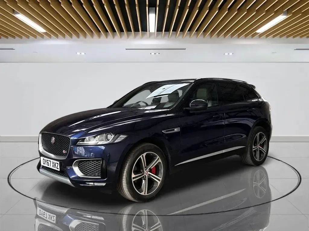 Used Jaguar F-Pace S 300 HP (220 kW) 2017 Blue SUV
