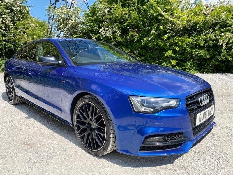 Blue Used 2016 Audi A5 Sportback Black Edition Hatchback | £12,999 (Fair price) - Image 1/4