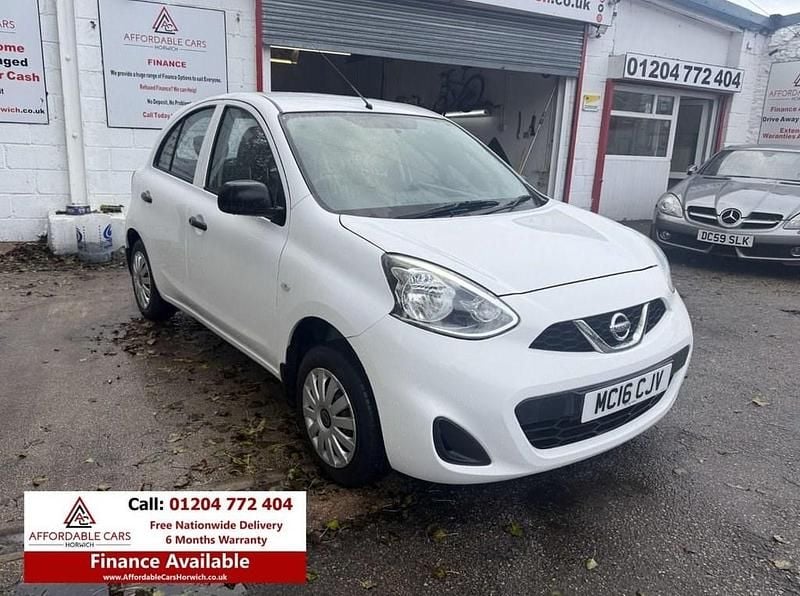 White Used 2016 Nissan Micra Visia Hatchback | £4,295 (Good price) - Image 1/4