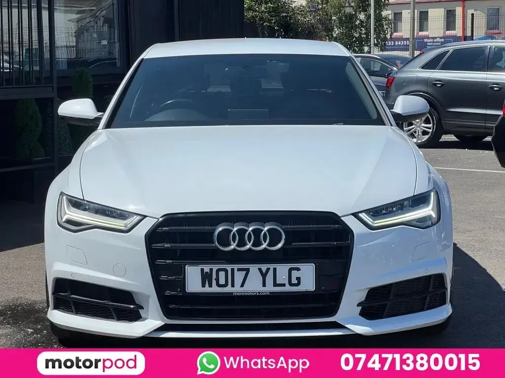 Used Audi A6 Black Edition 190 HP (139 kW) 2017 White Sedan