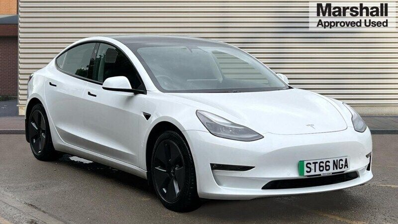 White Used 2021 Tesla Model 3 Long Range Sedan | £20,306 (Fair price) - Image 1/4