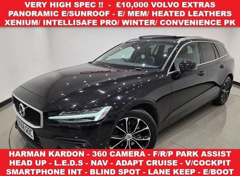 Black Used 2018 Volvo V60 Momentum Estate | £17,550 (Fair price) - Image 1/4