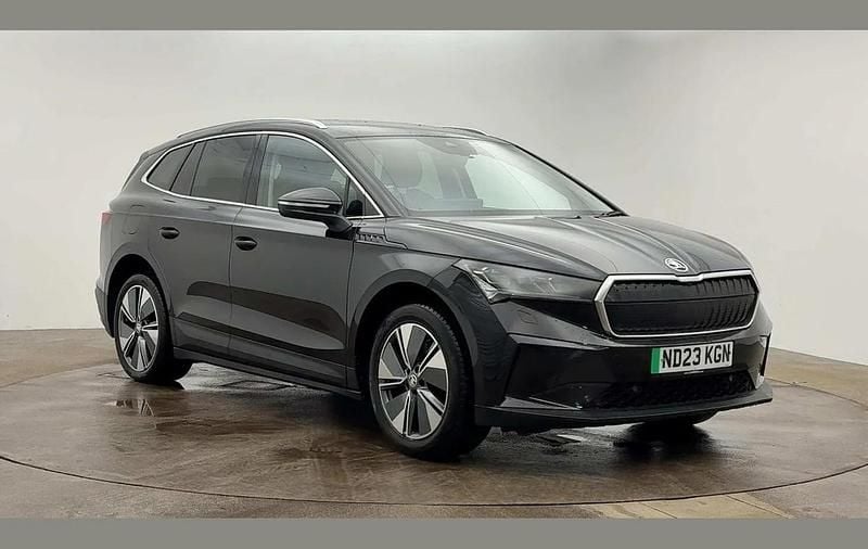 Black Used 2023 Skoda Enyaq iV ecoSuite SUV | £24,495 (Fair price) - Image 1/4