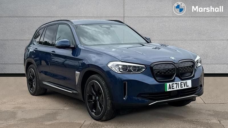 Phytonic blue metallic paint Used 2021 BMW iX3 Shadowline SUV | £27,369 (Fair price) - Image 1/4