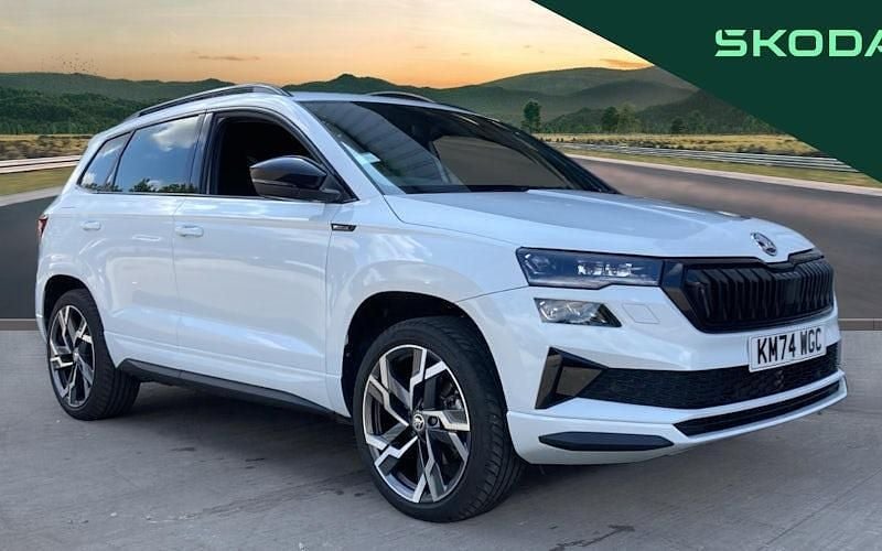 White Used 2024 Skoda Karoq SportLine SUV | £29,860 (Fair price) - Image 1/4