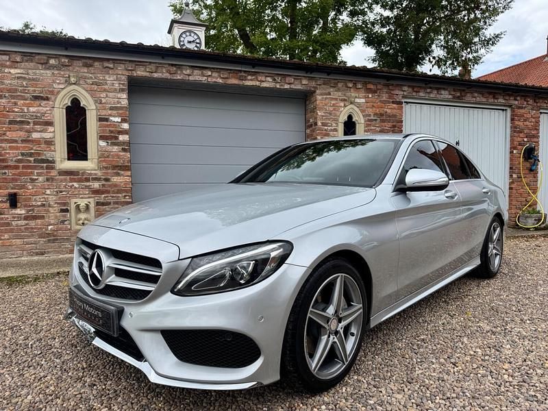 Used Mercedes C220 AMG line 2014 Silver Sedan