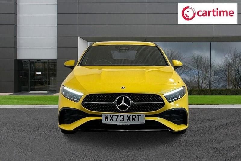 Used Mercedes A200 AMG Line Premium 163 HP (119 kW) 2023 Yellow Hatchback