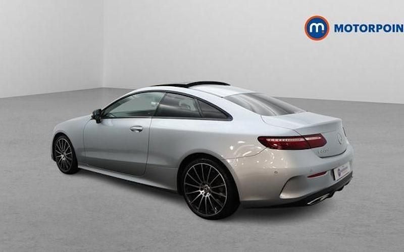 Used Mercedes E220 AMG line 194 HP (142 kW) 2022 Silver Coupe