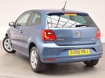 Used VW Polo Match 60 HP (44 kW) 2016 Blue Hatchback